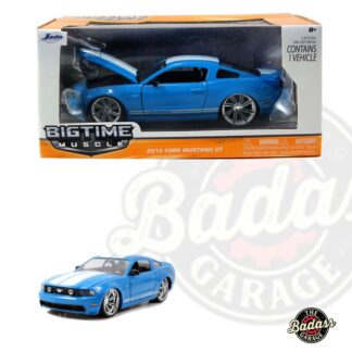 Jada 1/24 Scale BIGTIME Muscle 2010 Ford Mustang GT - Red with White Stripes