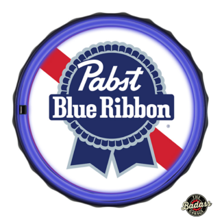 Pabst Blue Ribbon Logo 12" Round LED Neon Rope Bar Sign