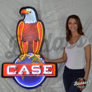 Case Eagle 36" Neon Sign in a Shaped Steel Can