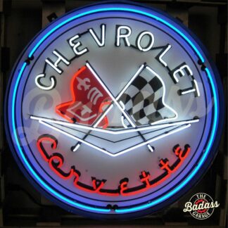 Corvette 36' Neon Sign in a Steel Can