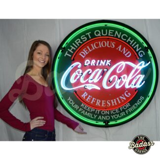 Coca-Cola Evergreen 36" Neon Sign in a Steel Can
