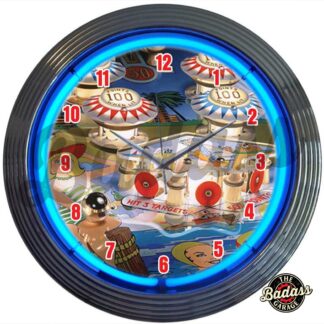 Pinball Neon Clock