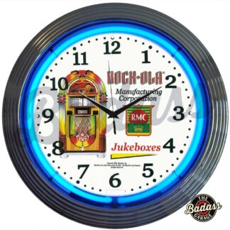 Rock-ola Jukebox Neon Clock