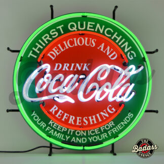 Coca-cola Evergreen Neon Sign With Backing