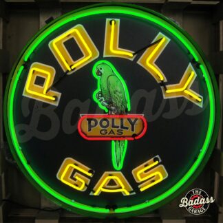 Polly Gas 36" Neon Sign in a Steel Can